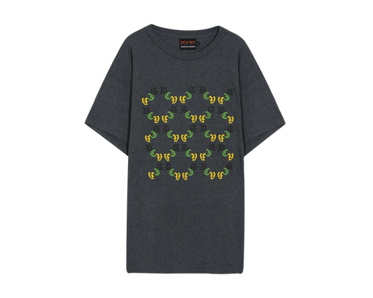 MONO YARD TEE CHARCOAL.