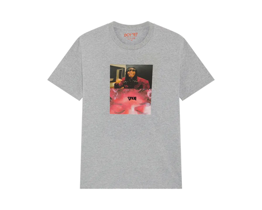 THREE LETTERS SAY TO THE FACE TEE GREY.